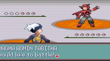 Pokemon Ruby - Team Magma Admin 1st Battle: Tabitha