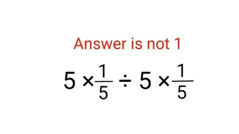5×1/5÷5×1/5 Het antwoord is niet 1. Alleen voor slimmeriken! Amerikaanse Wiskunde Olympiade #perc...