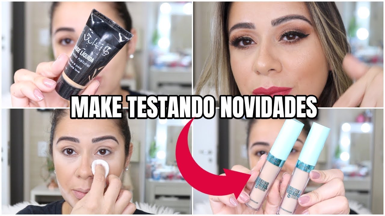 TESTANDO NOVIDADES | Corretivo VIZZELA , Vult, Face beautiful, Ruby ...