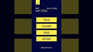 Verb practice: Tell, Talk, Say, Speak screenshot 1