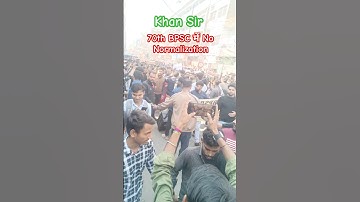 Khan Sir Patna 70th BPSC में no Normalization protest #khansir #bpsc #police #bihar #shortvideo