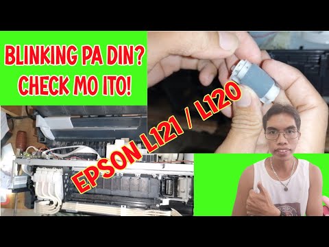 EPSON L121, EPSON l120 BLINKING RED AND GREEN AT THE SAME TIME | PAPER JAM ERROR FIX | TUTORIAL