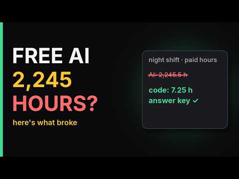 I Let a Free Local AI Add Up 100 Timesheets — Here's What Broke
