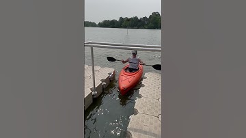 The kayak launch makes getting in and out of your kayak a breeze! #candock #kayak #docklife #water