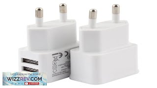 Dual USB Plug Power Supply Charger 5V 2A Universal Fast Charging Adapter