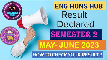 DU SOL SECOND SEMESTER RESULT DECLARED MAY-JUNE 2023 || HOW TO CHECK THE RESULT ?