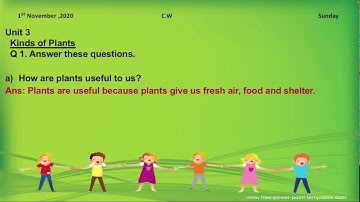 Grade 2 Science Unit 3 Kinds of Plants (Q/A)