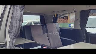 Toyota Alphard 2 Berth Campervan  with Side Conversiona and Rock and Roll bed