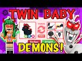 I Played ADOPT ME Until I Caught *TWIN BABY DEMONS*...my CRUSH summoned Olaf on HALLOWEEN?! (roblox)