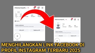 Cara menghilangkan link facebook di Profil Instagram 2025