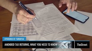 Amending Tax Returns  Presented By TheStreet + TurboTax