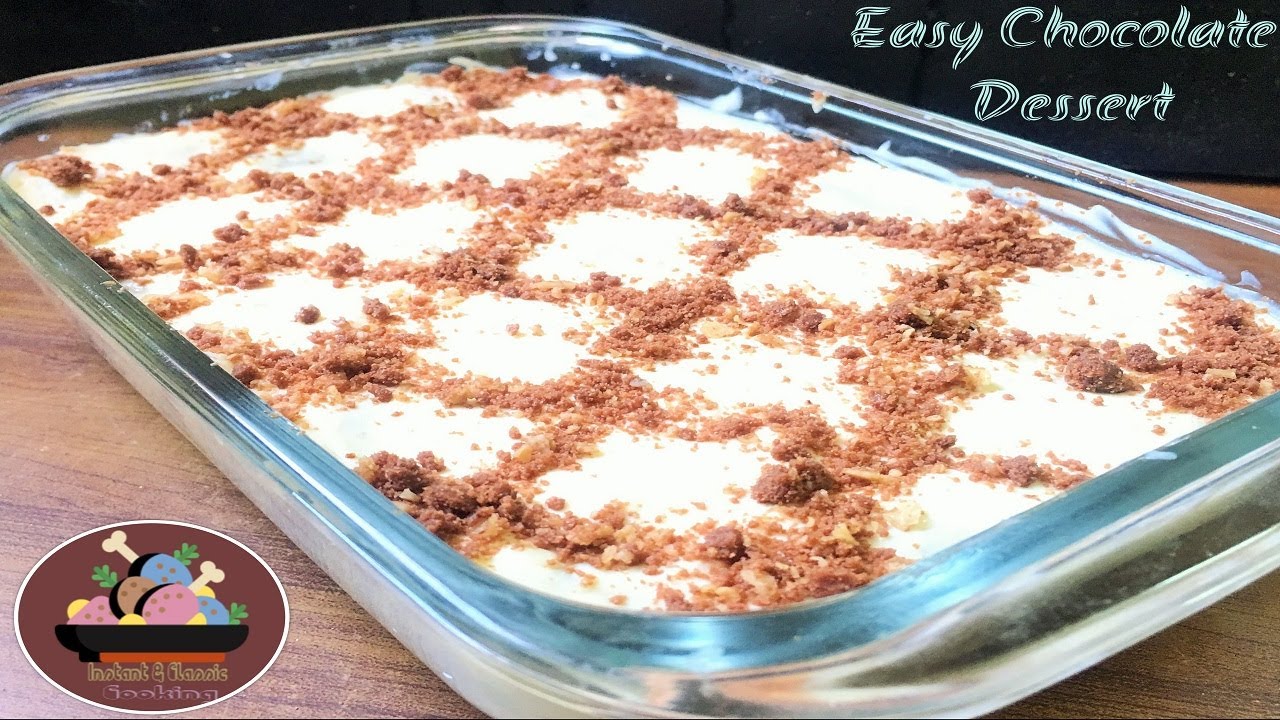 Chocolate Biscuits Pudding Recipe in 5 Minutes Chocolate Biscuit