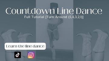 Learn "Countdown" in 5 Minutes [Turn Around 5,4,3,2,1] Line Dance Tutorial