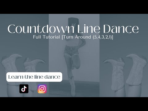 Learn Countdown In 5 Minutes Turn Around 5 4 3 2 1 Line Dance Tutorial