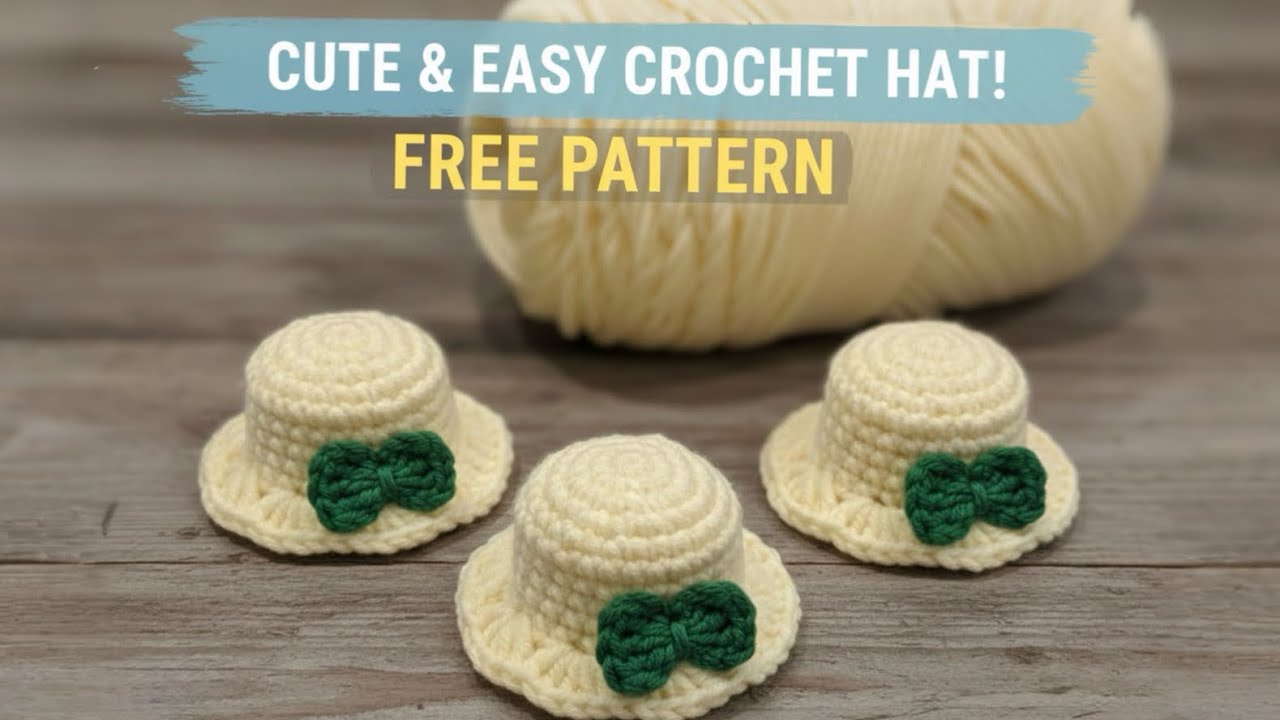Cute Crochet Hat Tutorial | Quick & Easy Pattern for Beginners