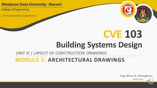[CVE103 | Building Systems Design] Module 5 : Architectural Drawing
