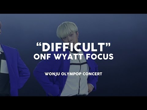 180212 원주 올림팝 DIFFICULT / 온앤오프 와이엇 직캠 ONF WYATT FOCUS FANCAM