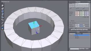 Copying and tapering objects in Hexagon.