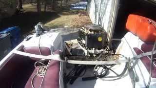 johnson 90 hp cold and first start 2015 - it died on 10/3/14