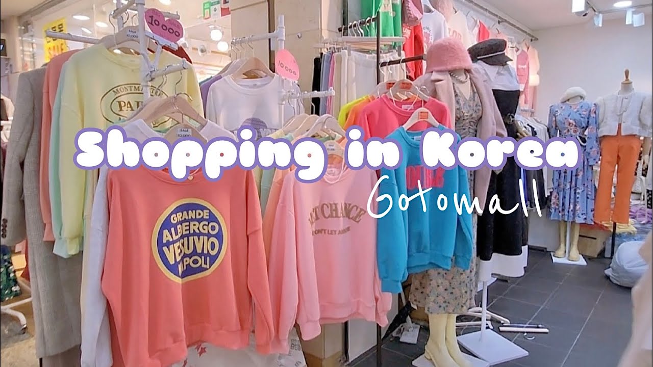 shopping in korea vlog 🇰🇷 Gotomall winter fashion haul 💜 colorful ...