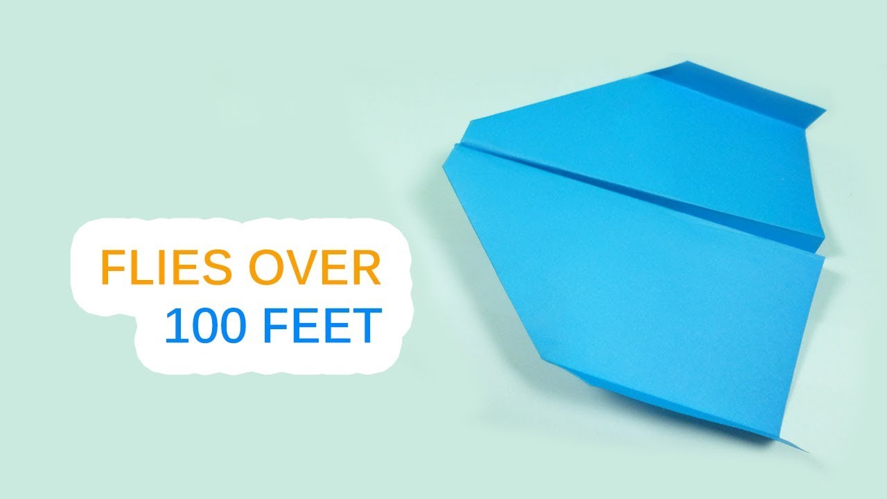 Origami Paper Airplanes || How to Fold The World Record Paper Airplane ...