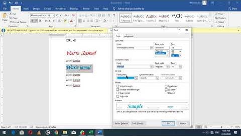 #MSWORD#2016#FONT DIALOG BOX