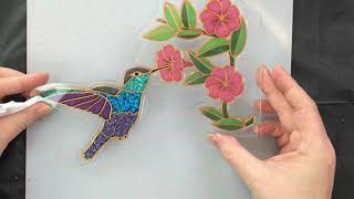 Hummingbird Resin Art #hummingbird #resinart #epoxyresin