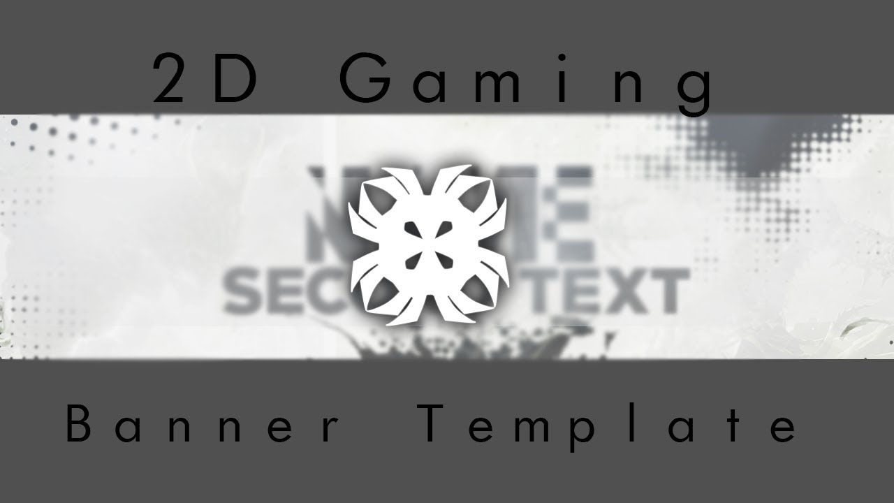COOL 2D GAMING BANNER TEMPLATE - FREE