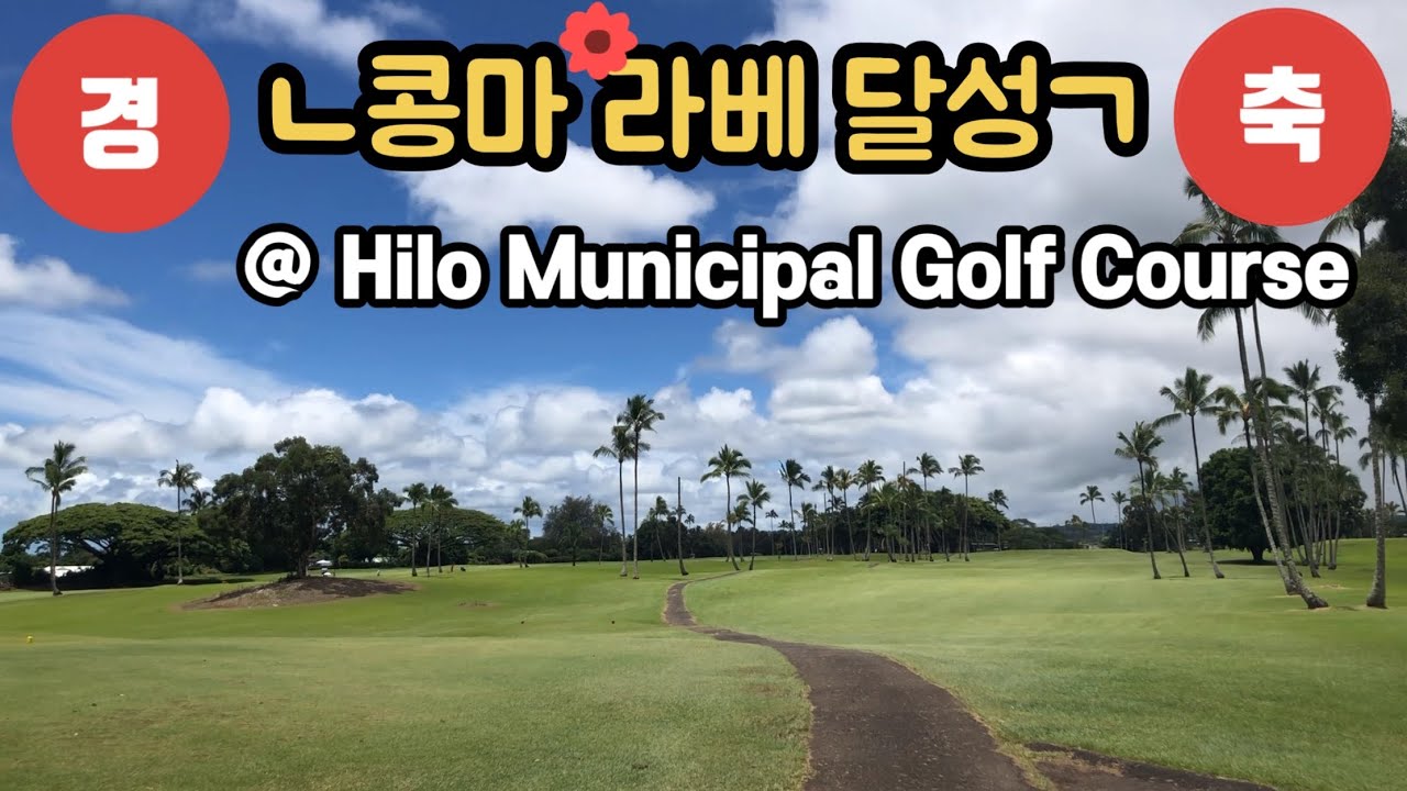 Hawaii Golf Hilo Municipal Golf Course 동네 사람들!! 콩마 라베 쳤어욧!!! YouTube