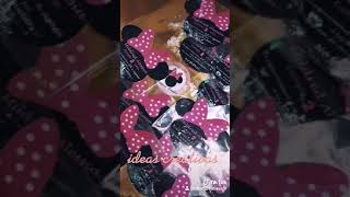 Invitaciones y etiquetas de minnie mouse