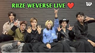 ✨[SEMUA SUB] RIIZE WEVERSE LIVE - SEMUA ANGGOTA LIVE 🫰❤️🧋(15-11-25)#riize #wonbin #anton #eunseok
