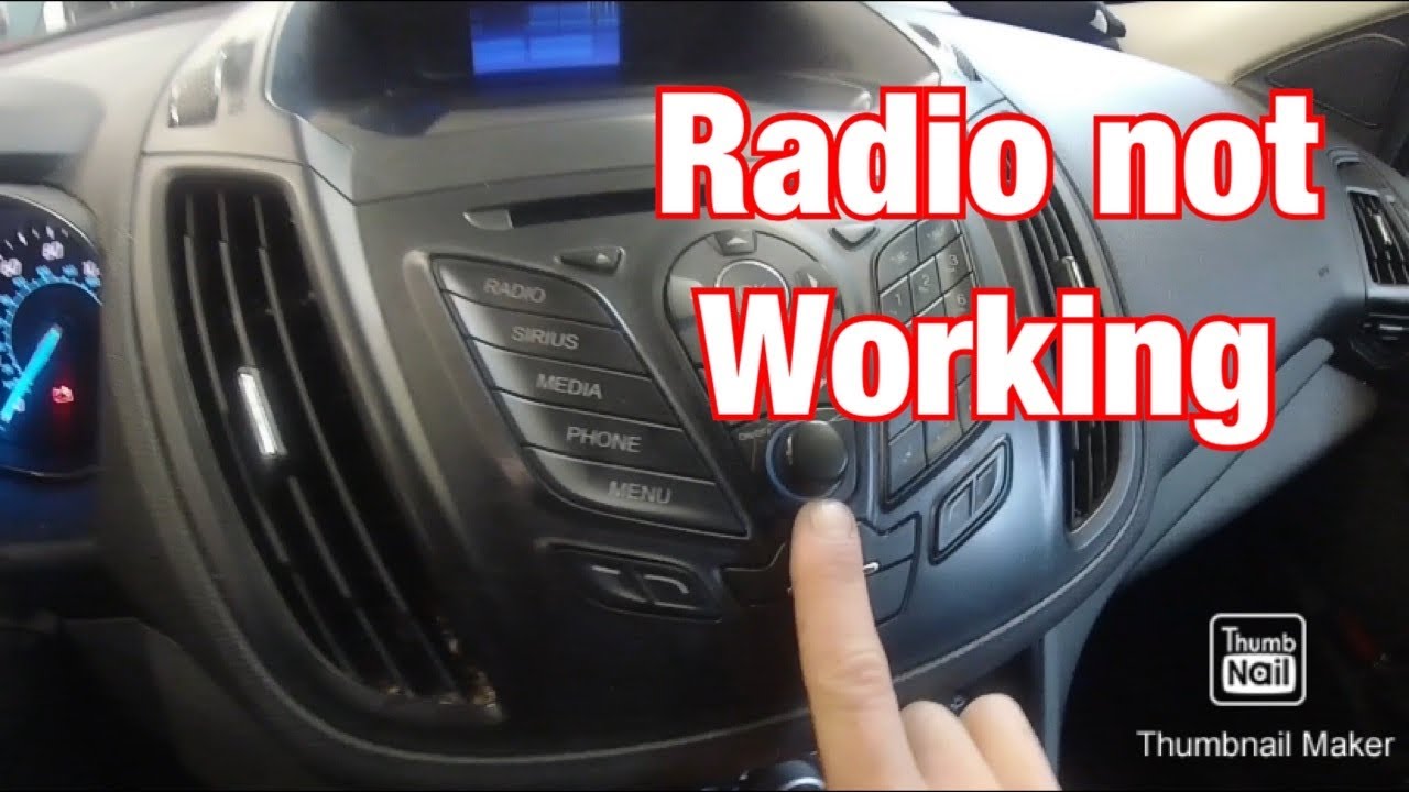 Ford Escape Radio Not Working