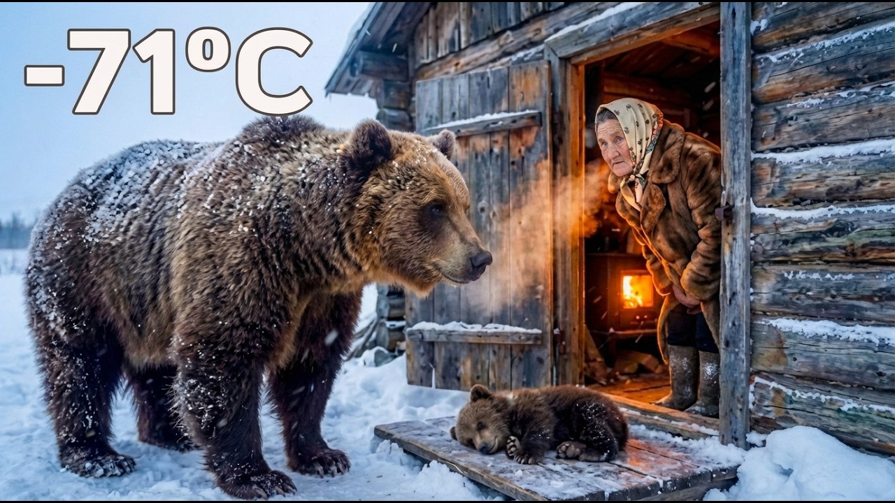 🐻 A Wild Bear Brought Her Sick Cub to This 80 Year Old Woman's Door in -71°C Siberia
