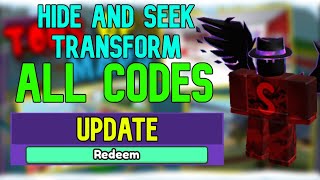 ALL Hide and Seek Transform CODES | Roblox Hide and Seek Transform Codes (July 2023)