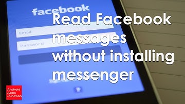 Did you know that you can read Facebook messages without messenger in android device