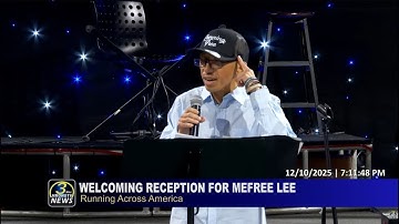 🔴LIVE: Welcoming Reception for MeFree Lee who ran across America.