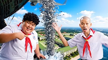 Hùng Trọc và Tí béo thả cá mập xuống trường học để troll Capybara #capybara #shorts