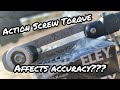 Action screw torque   how it affects accuracy in 22lr
