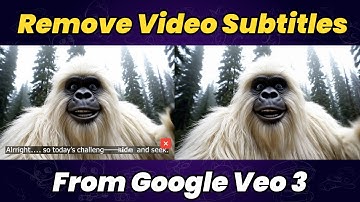 How to REMOVE Subtitle from Google Veo 3（Lasted Tutorial）