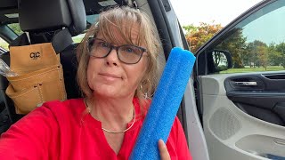 Pool Noodle to the Rescue!  Van Camping Hack #3  Easy Peasy