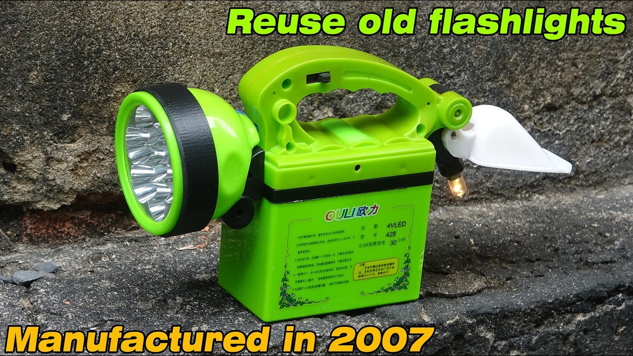 Reusing an old flashlight, a product manufactured in 2007