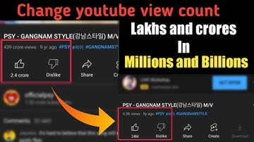 How to Change YouTube views from LAKHS to MILLIONS !