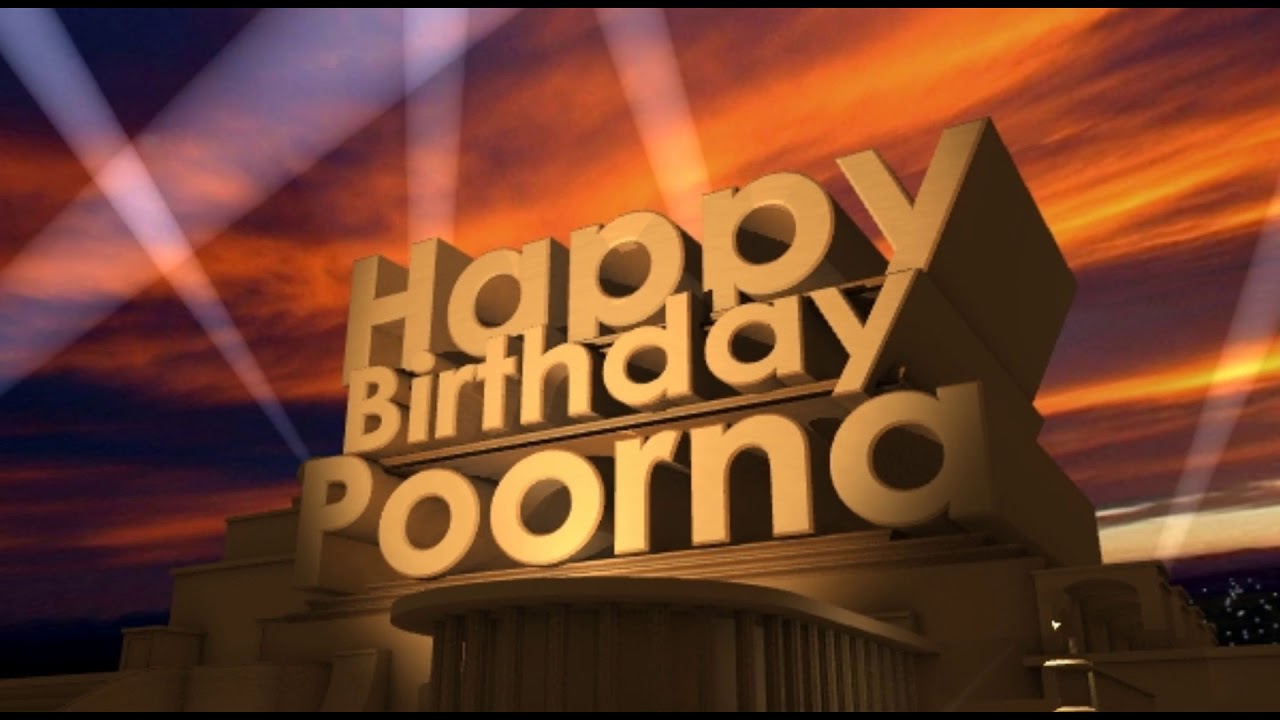 Happy Birthday Poorna