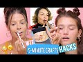 WE TRIED CRINGY 5 MINUTE MAKEUP HACKS.... some actually worked!