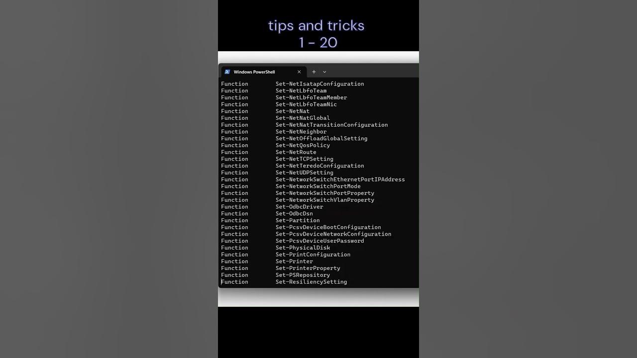 Powershell beginner tips and tricks get command powershell command 