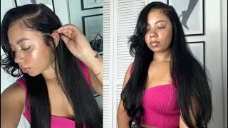 FULL SEW-IN ON LONG NATURAL HAIR | I CANT BELIEVE THIS IS YAKY HAIR | ft. Curls Queen