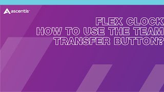 Flex Clock - Team Transfer Usage