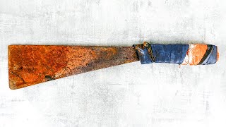 Restoration Rusty Soviet Survival Machete