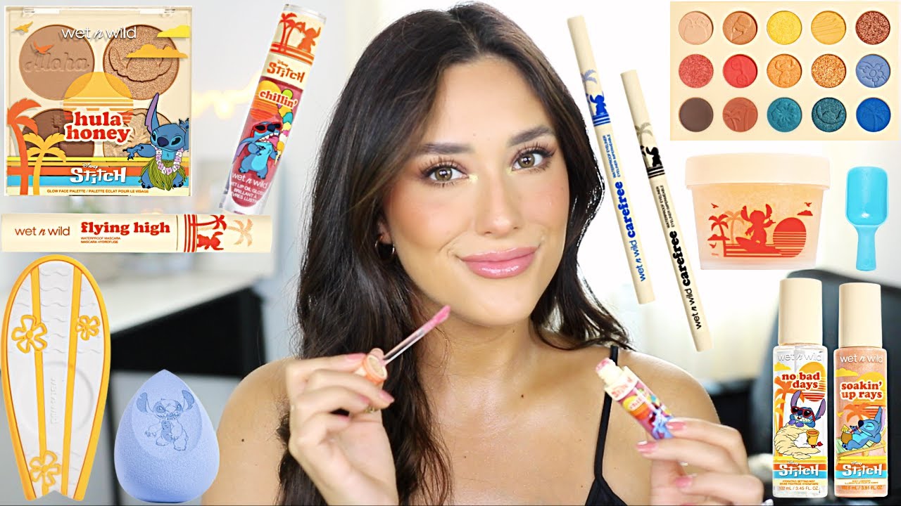 Wet N Wild Stitch NEW WET N WILD LILO AND STITCH MAKEUP COLLECTION REVIEW - YouTube
