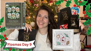 Flossmas Day 9 - New Dimensions kit, 12 Days of Christmas Stockings, Free Christmas Sampler Pattern